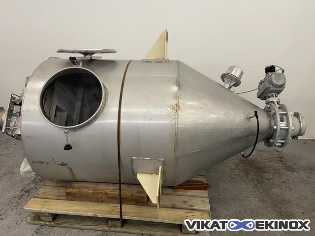Trémie inox 950 litres