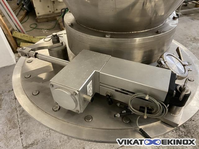 S/S dosing hopper 700 litres with ANAG valve