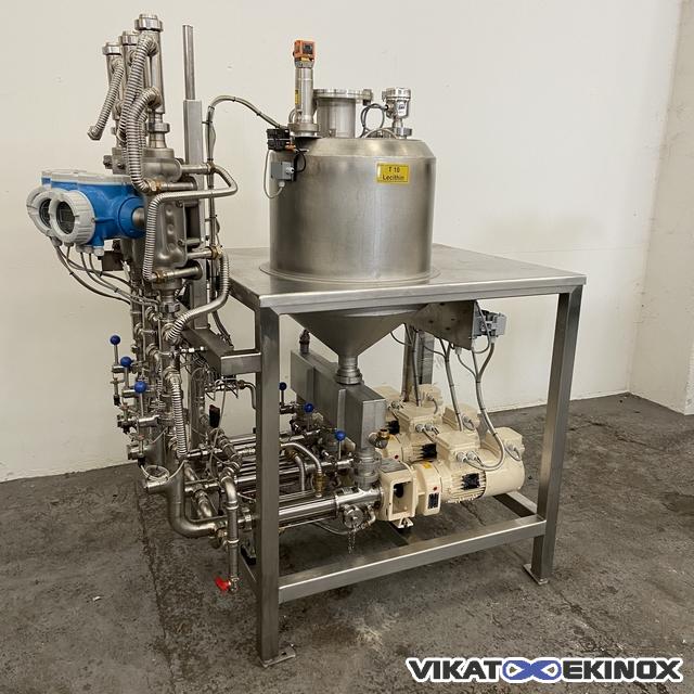 Fondoir inox 60 litres avec 3 pompes