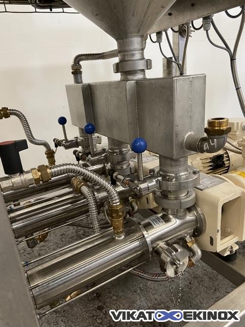 Fondoir inox 60 litres avec 3 pompes