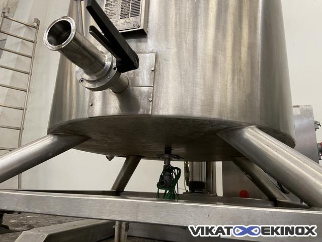 VORTEX S/S rising head mixer 400 litres - double jacket