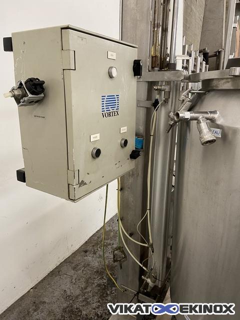 VORTEX S/S rising head mixer 400 litres - double jacket