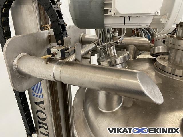 VORTEX S/S rising head mixer 400 litres - double jacket