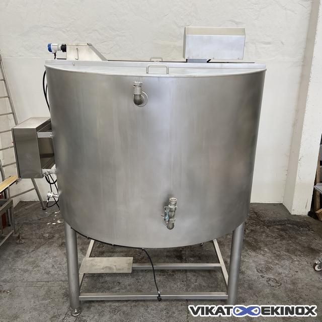 Cuve mélangeuse inox 3500 L double enveloppe FOMACO type FST 3500
