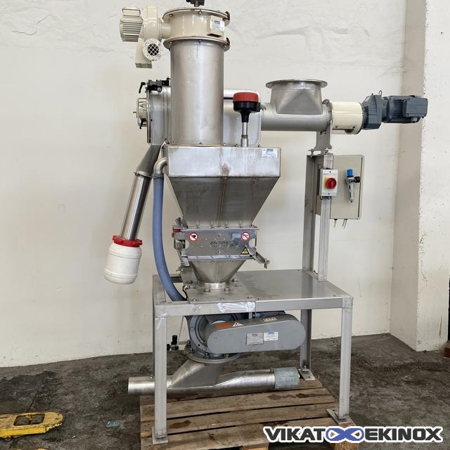 Unité de tamisage GUERIN SYSTEMS inox - Tamis centrifuge - Aimant GOUDSMIT - Ecluse DMN