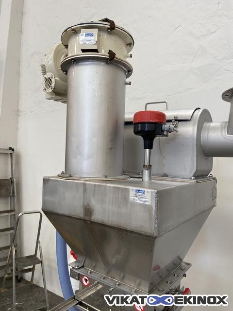 Unité de tamisage GUERIN SYSTEMS inox - Tamis centrifuge - Aimant GOUDSMIT - Ecluse DMN