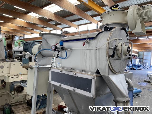 Unité de tamisage GUERIN SYSTEMS inox - Tamis centrifuge - Aimant GOUDSMIT - Ecluse DMN