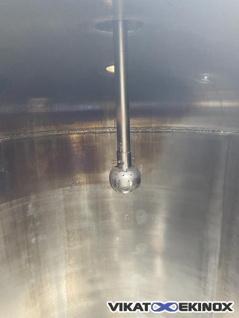 Cuve inox agitée 1200 litres -1/+2 bar HOLVRIEKA NIROTA - calorifuge inox