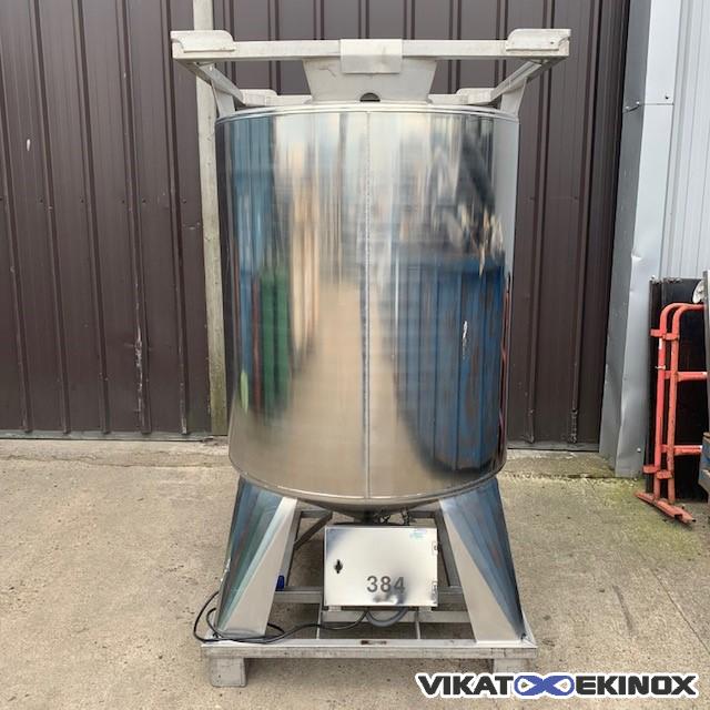 Heated and insulated S/S container 590 litres
