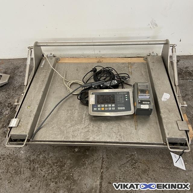 Plateforme de pesage inox 150 kg avec relevage SARTORIUS type IFS4-150II-L