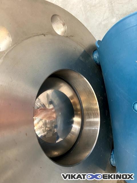 Vanne inox à boule DN80 motorisée SECTORIEL