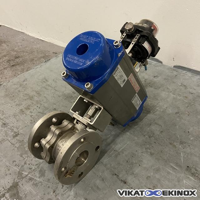 Vanne inox à boule DN50 motorisée SECTORIEL