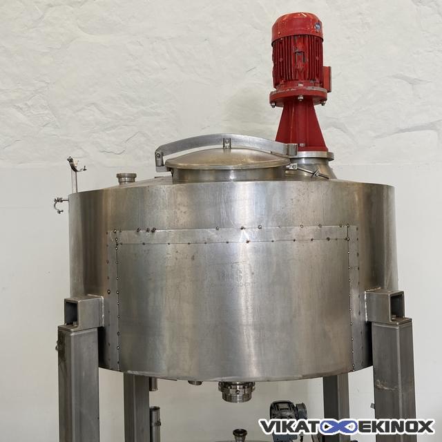 Cuve mélangeuse 800 litres calorifugée - état moyen
