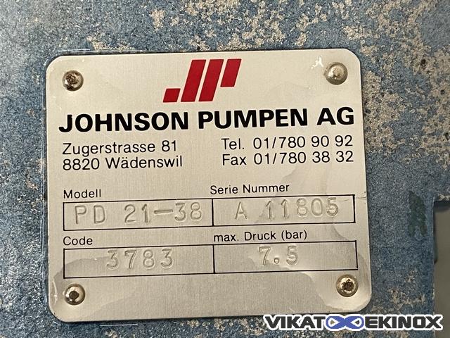 JOHNSON PUMPEN S/S positive displacement pump 3 lobes type PD 21-38