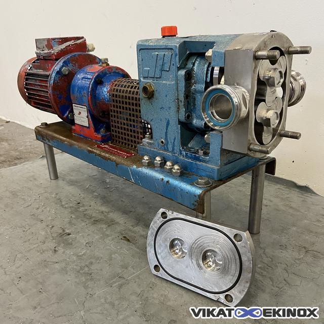 Pompe volumétrique à 3 lobes JOHNSON PUMPEN type PD 21-38 - inox