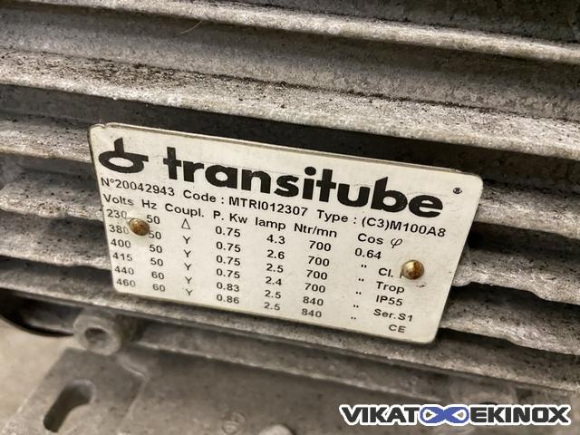 TIM TRANSITUBE transfert and dosing hopper 350 litres with screw