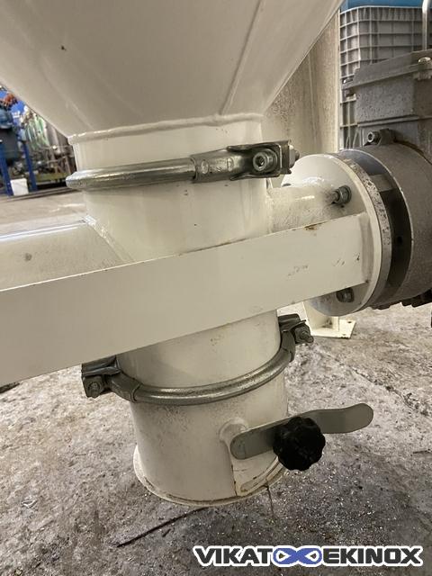 TIM TRANSITUBE transfert and dosing hopper 350 litres with screw