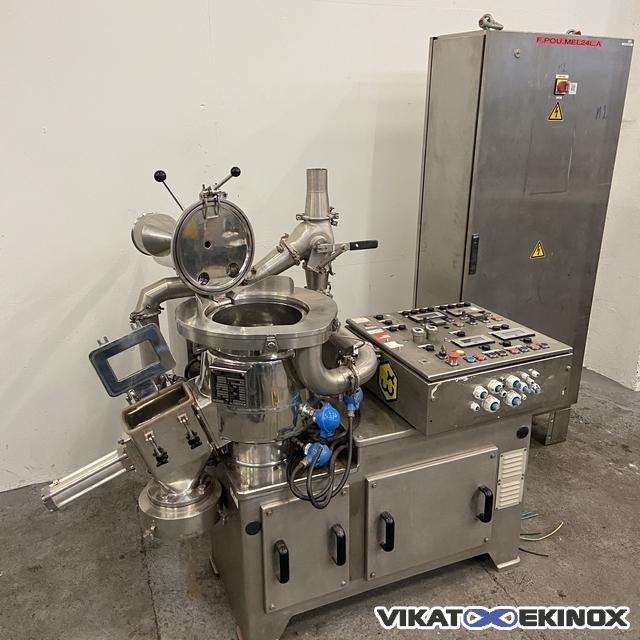 Mélangeur granulateur 24 litres RPA PROCESS AOUSTIN type NOVAMIX NX 24L - Double enveloppe