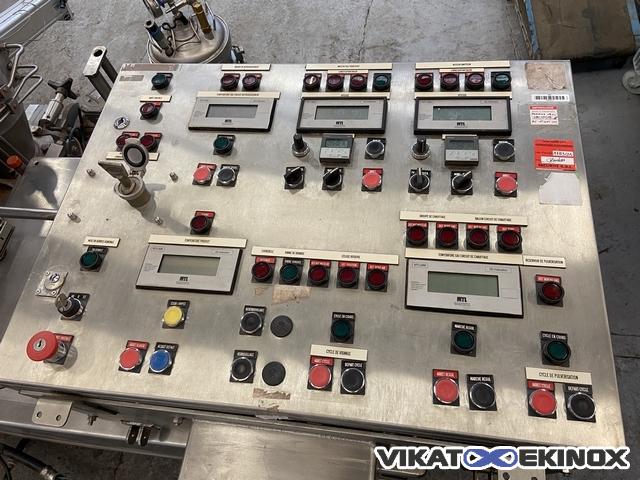 Mélangeur granulateur 150 litres RPA PROCESS AOUSTIN type NOVAMIX NX 150L - Double enveloppe