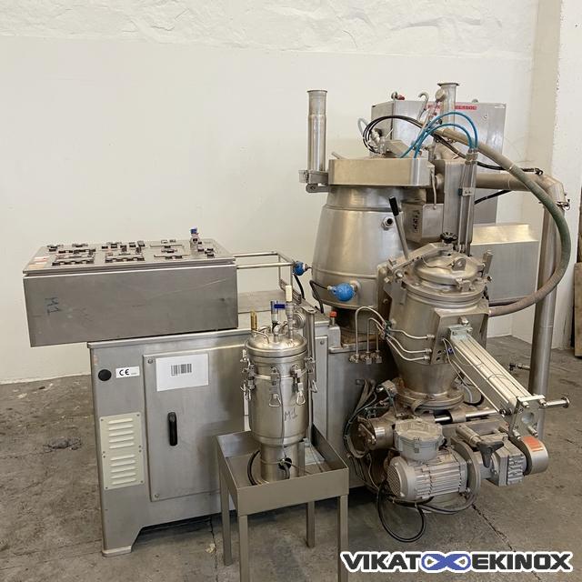 Mélangeur granulateur 150 litres RPA PROCESS AOUSTIN type NOVAMIX NX 150L - Double enveloppe