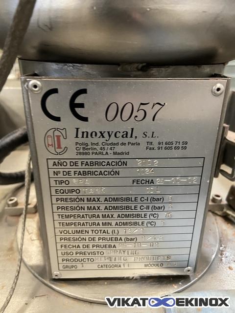 Mélangeur granulateur 150 litres RPA PROCESS AOUSTIN type NOVAMIX NX 150L - Double enveloppe