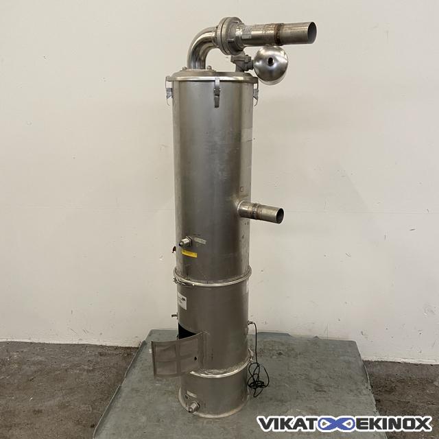 Séparateur inox pour transport pneumatique AZO type P320-65 M A21 - 22 litres