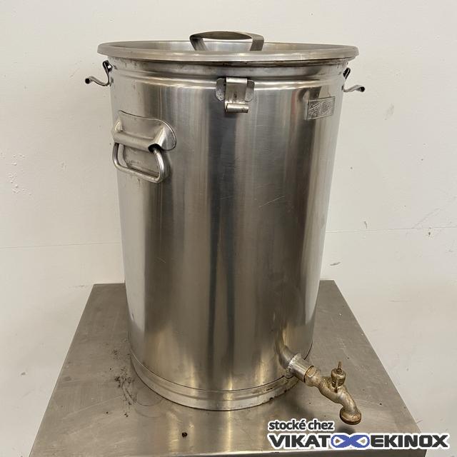 Conge fût inox 50 litres DECALINOX
