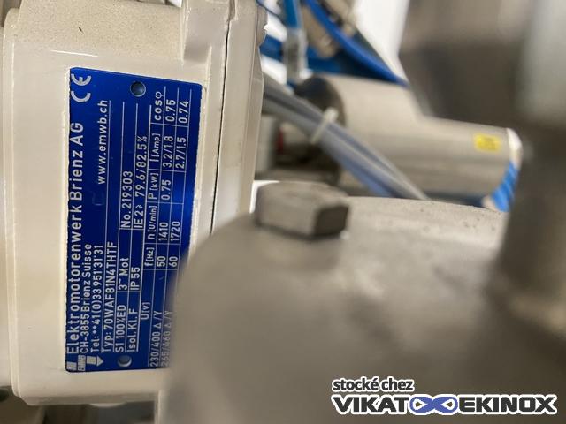 Désaérateur sous vide en continu ROMACO FrymaKoruma type VE-1- Inox 316