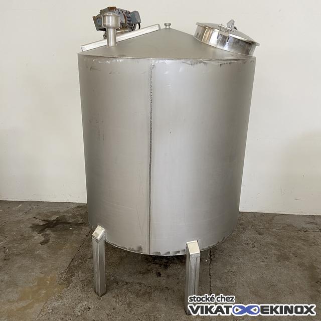 Cuve de mélange 1800 litres inox 304
