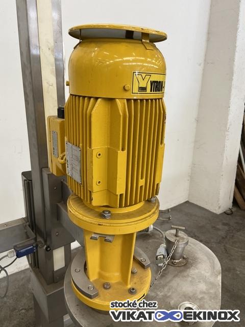 Mélangeur Rotor/Stator à tête relevable 2.2 kw 2845 T/min YTRON-Y - Inox