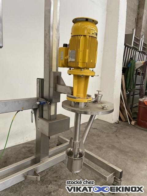 Mélangeur Rotor/Stator à tête relevable 2.2 kw 2845 T/min YTRON-Y - Inox