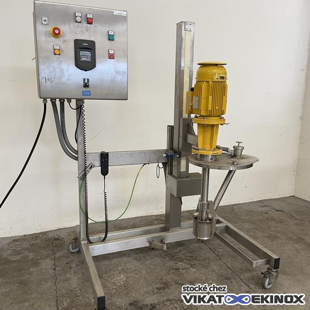 Mélangeur Rotor/Stator à tête relevable 2.2 kw 2845 T/min YTRON-Y - Inox