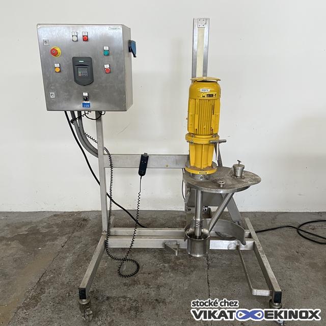 Mélangeur Rotor/Stator à tête relevable 2.2 kw 2845 T/min YTRON-Y - Inox