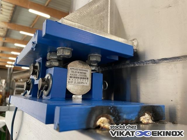 Cuve mélangeuse 3000 litres inox 304 avec calorifuge - Chauffage électrique 3KW