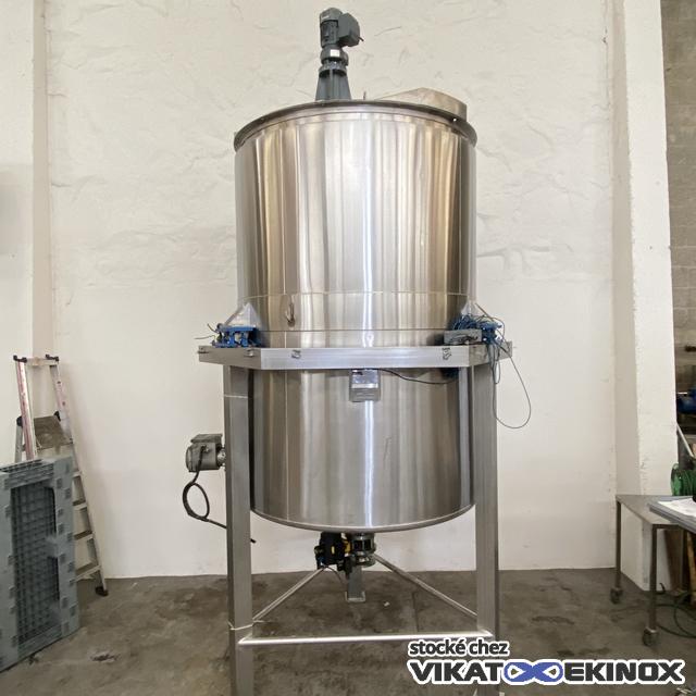 Cuve mélangeuse 3000 litres inox 304 avec calorifuge - Chauffage électrique 3KW