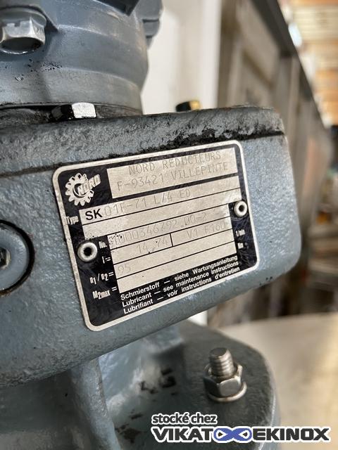 Cuve mélangeuse 3000 litres inox 304 avec calorifuge - Chauffage électrique 3KW