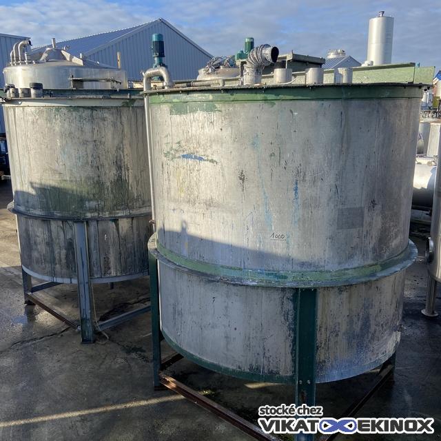 Cuve de mélange 7600 litres inox 304