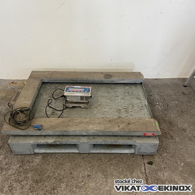 Pèse-palette européen industriel 600 kg EPELSA EXA type F1000 avec indicateur type ENERGY