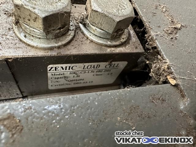 PMC MILLIOT European industrial pallet scale max 3000 kg type CW-TPF-3T with PMC MILLIOT indicator type CW-TPF-1.5T - max 1500 kg
