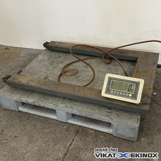 Pèse-palette européen industriel 3000 kg max PMC MILLIOT type CW-TPF-3T avec indicateur PMC MILLIOT type CW-TPF-1.5T - 1500 kg max.