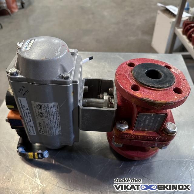 Vanne à boisseau sphérique DN 25 revêtue RICHTER KN PN16 PFA-L