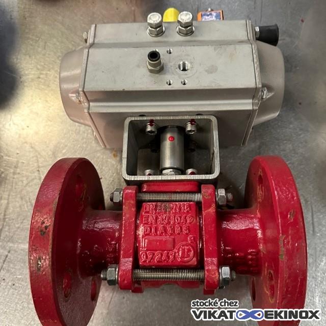 Vanne à boisseau sphérique DN32 revêtue RICHTER KN PN16 PFA-L