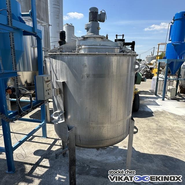 Cuve 2500 litres inox 304 agitée