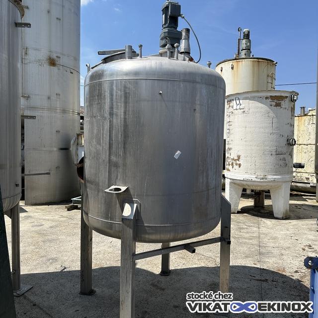 Cuve inox 316  2500 litres agitée