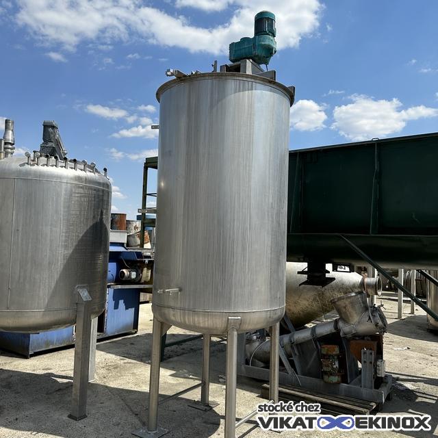 Cuve inox 2750 litres agitée