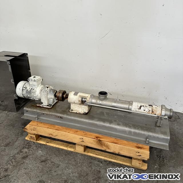 Pompe à vis excentrée 6m3/h 30 mCE INOXPA type 165 SD inox 2,2 kW