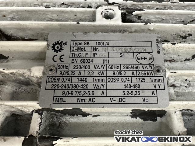 INOXPA 165 SD S/S positive displacement pump with helical rotor - 6m3/h 30 mCE - 2,2 kW