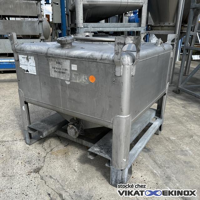 Container inox 770 litres GALLAY type 31A/Y/06 - Avec agitateur