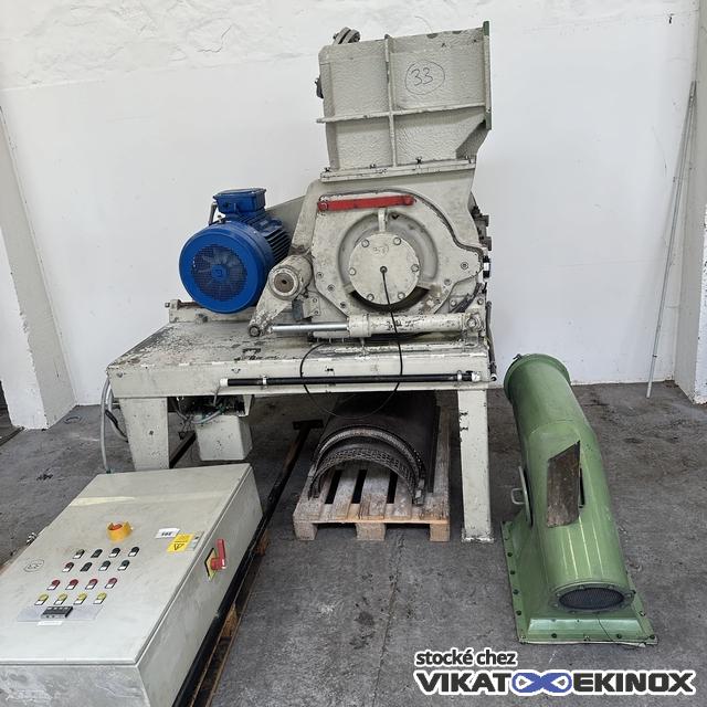 Broyeur granulateur à lames HOSOKAWA ALPINE type ROTOPLEX RO 50/80 - 55 KW
