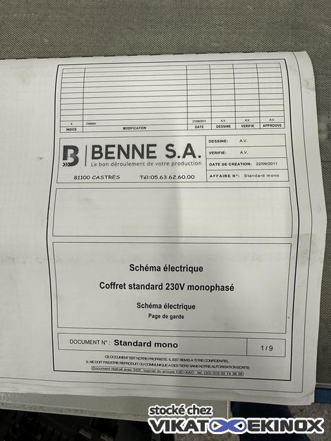 BENNE belt conveyor L 2000 x w. 300 mm type CV DT BD Embarrage